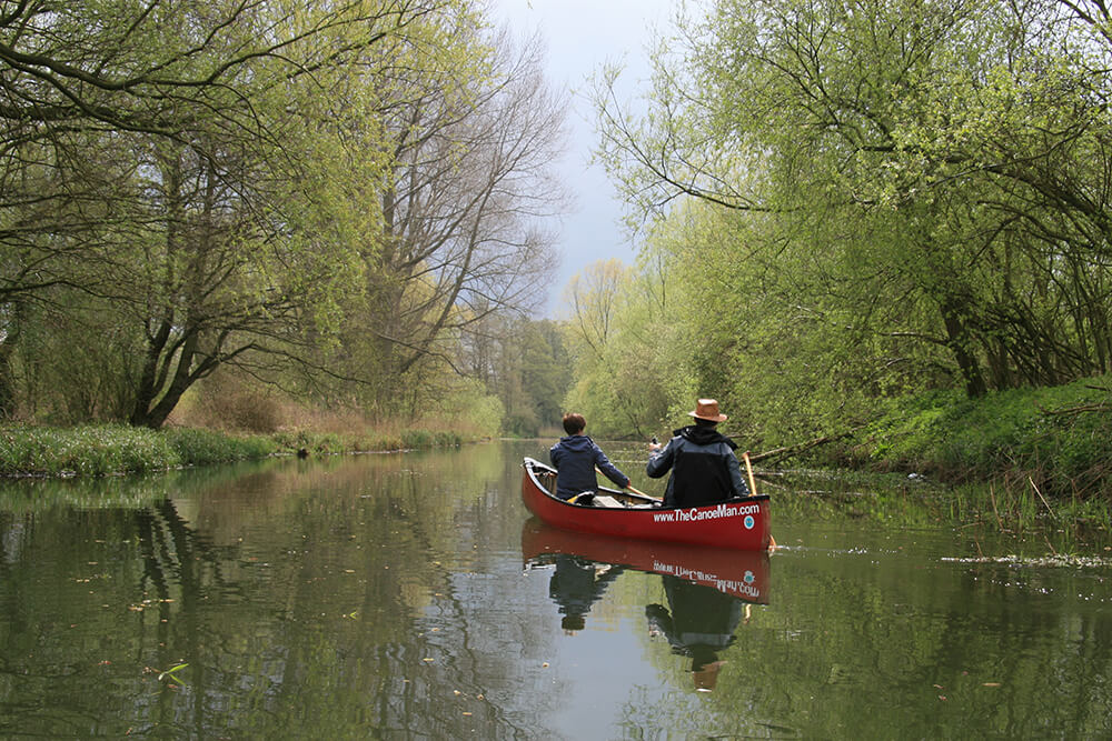 Canoeing on the Norfolk Broadss